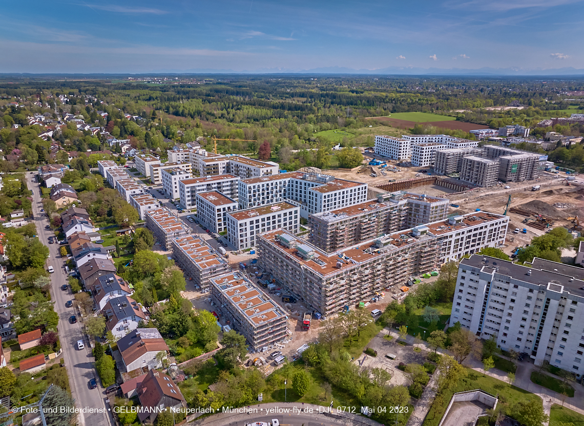 04.05.2023 - Luftbilder vom Alexisqaurtier und Pandion Verde in Neuperlach 04.05.2023 - Luftbilder vom Alexisqaurtier und Pandion Verde in Neuperlach